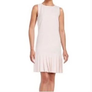 KARL LAGERFELD PARIS Tennis Inspired Pink Pleated Sleeveless Dress - Size 2